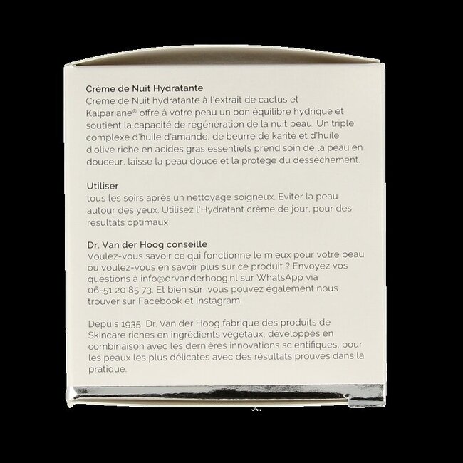 Dr. van der Hoog Nachtcreme hydraterend 50 Milliliter