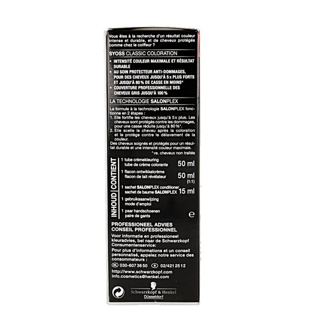 Syoss Color baseline 6-8 donkerblond haarverf  1 Set