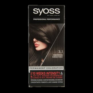 Syoss Syoss Color coloration permanente 3-1 châtain foncé 1 kit