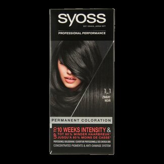 Syoss Color baseline 1-1 black haarverf  1 Set