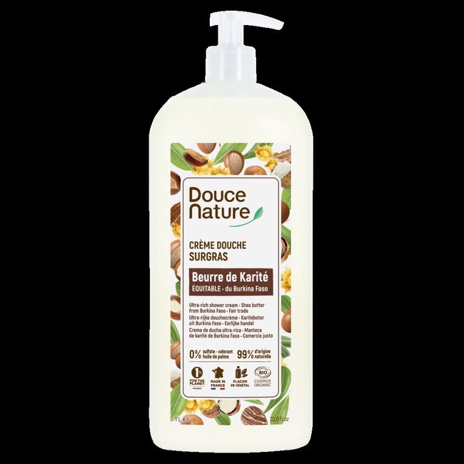 Douchegel sheabutter ultrarijk bio 1 Liter