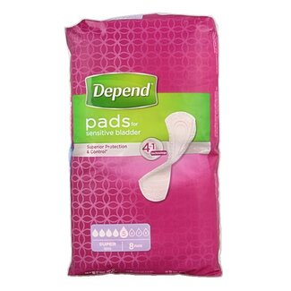 Depend Depend Protections Super 8 Pièces