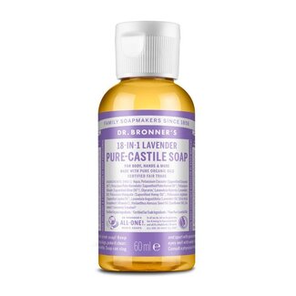 Dr Bronners Savon liquide à la lavande Dr. Bronner's 60 ml