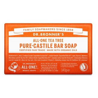 Dr Bronners Barsoap tea tree 140 Gram