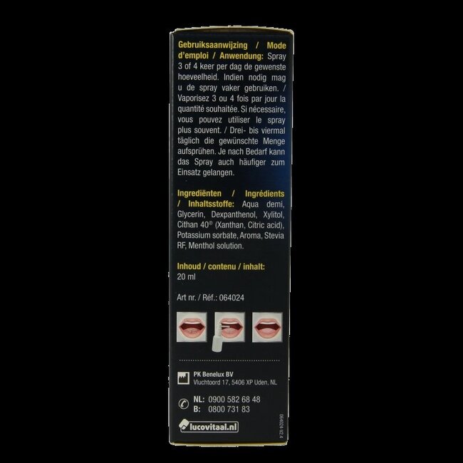 Lucovitaal Droge mond spray 20 Milliliter