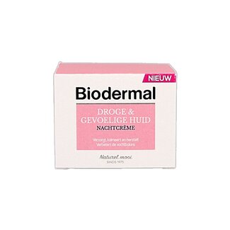 Biodermal Biodermal Crème de nuit peaux sèches et sensibles 50 ml