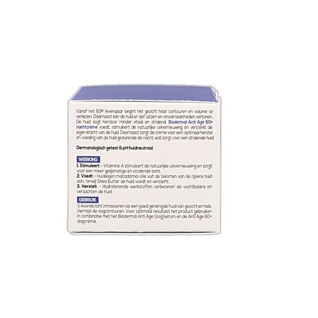 Biodermal Nachtcreme anti-age 60+ 50 Milliliter