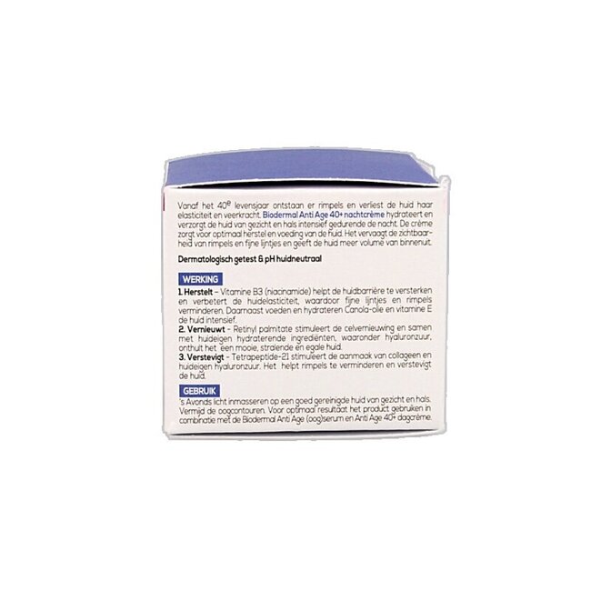 Biodermal Nachtcreme anti-age 40+ 50 Milliliter