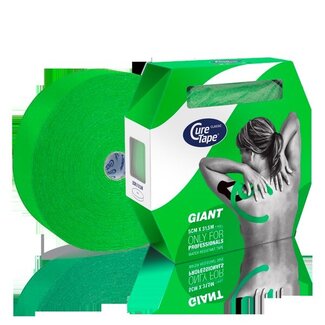Cure Tape Kinesiotape giant groen 5cm x 31.5m 1 Stuks