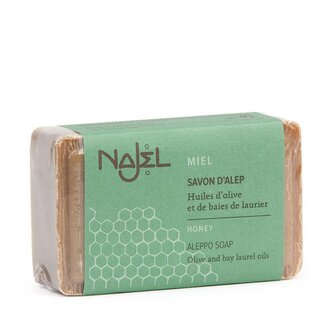 Najel Aleppo Savon d'Alep Najel au miel 100 g