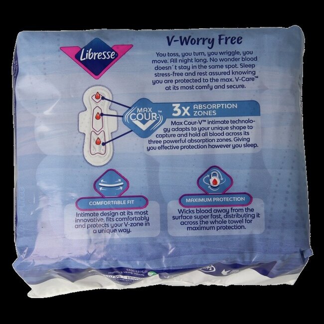 Libresse maxi goodnight 10 Stuks