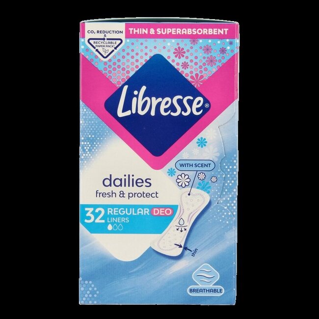 Inlegkruisjes daily fresh normaal deo fresh 32 Stuks