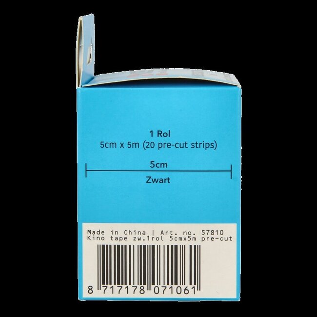 Emdee Kinesio tape zwart pre cut 1 Stuks