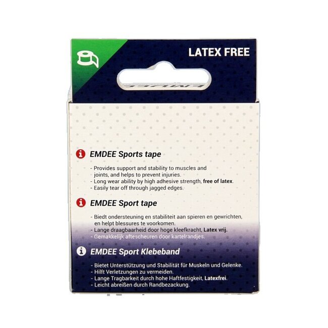 Emdee Sport tape 3,8 cm x 10 m couleur chair 1 pièce