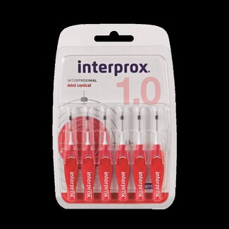 Interprox Premium mini conical rood 6 Stuks