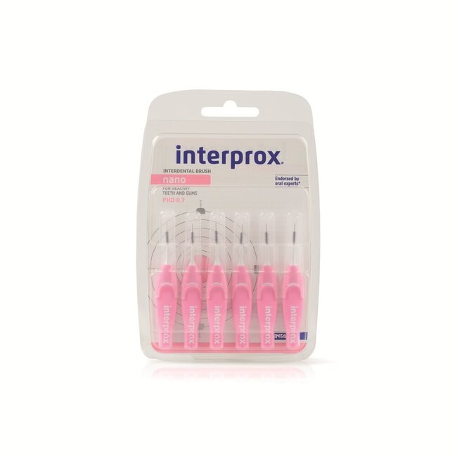 Interprox Nano roze 6 Stuks
