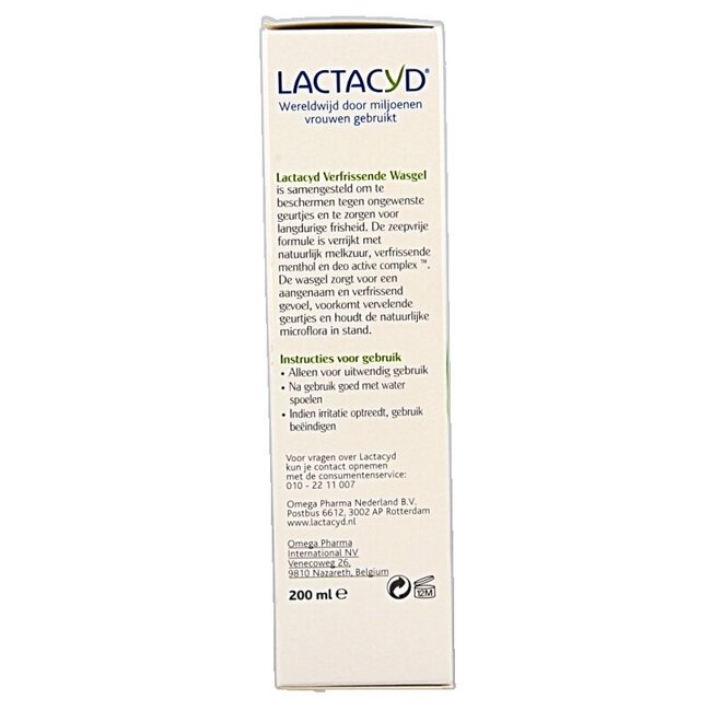 Lactacyd Wasemulsie verfrissend 200 Milliliter