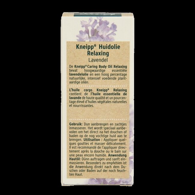 Kneipp Huile corporelle relaxante à la lavande mini 20 ml