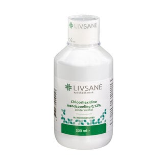 Livsane Chloorhexidine mondspoeling 0,12% 300 Milliliter