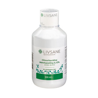 Livsane Livsane Chloorhexidine mondspoeling 0,12% 300 Milliliter
