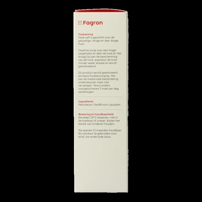 Fagron Vaseline album wit tube doosje en bijsluiter 100 Gram