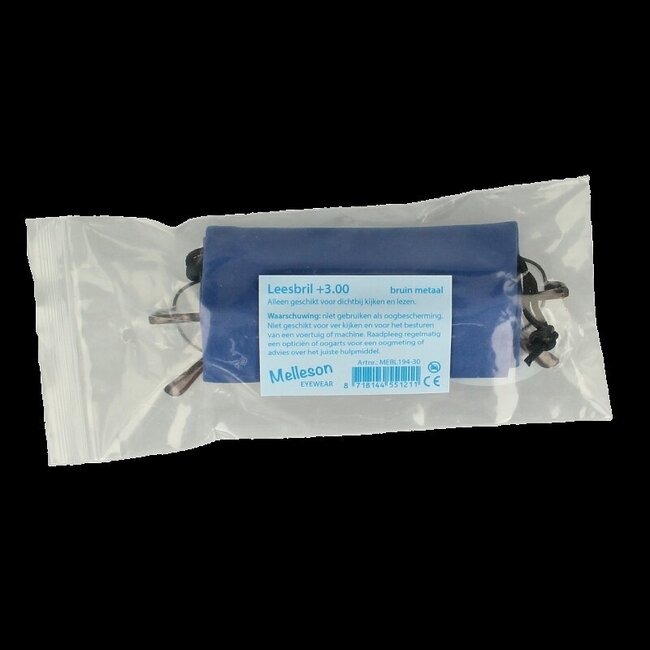 Lunettes de lecture IBD universelles marron +3.00 1 pièce