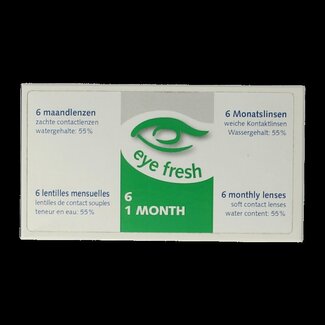 Eyefresh Maandlenzen -6.00  6 Stuks