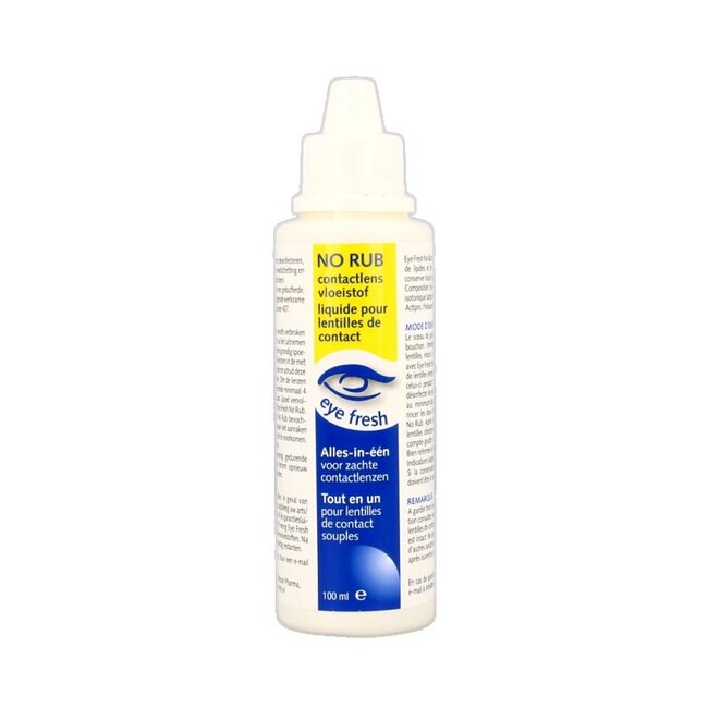 No rub alles-in-1 vloeistof zachte lenzen 100 Milliliter