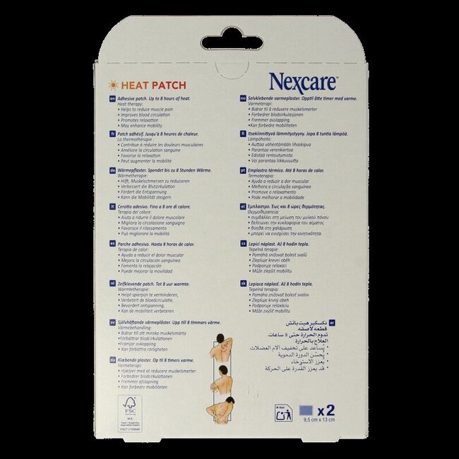 Nexcare Heat Patch, 2 unités