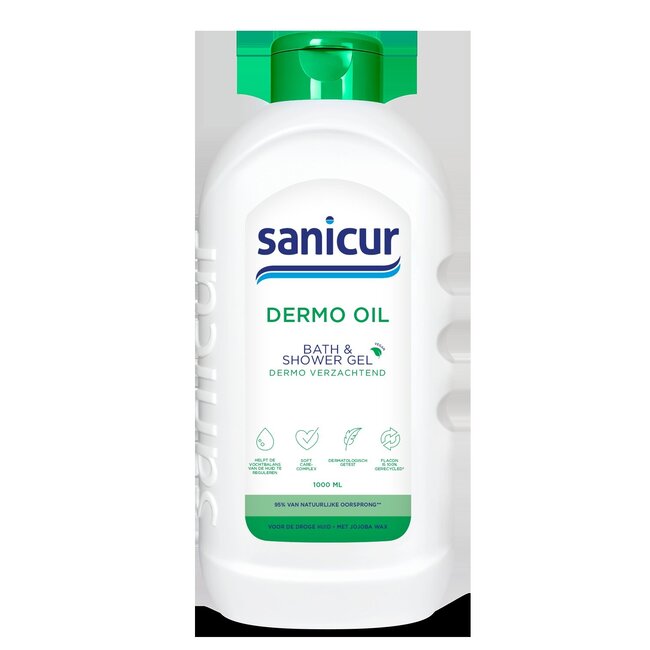 Sanicur Douchegel dermo olie 1 Liter