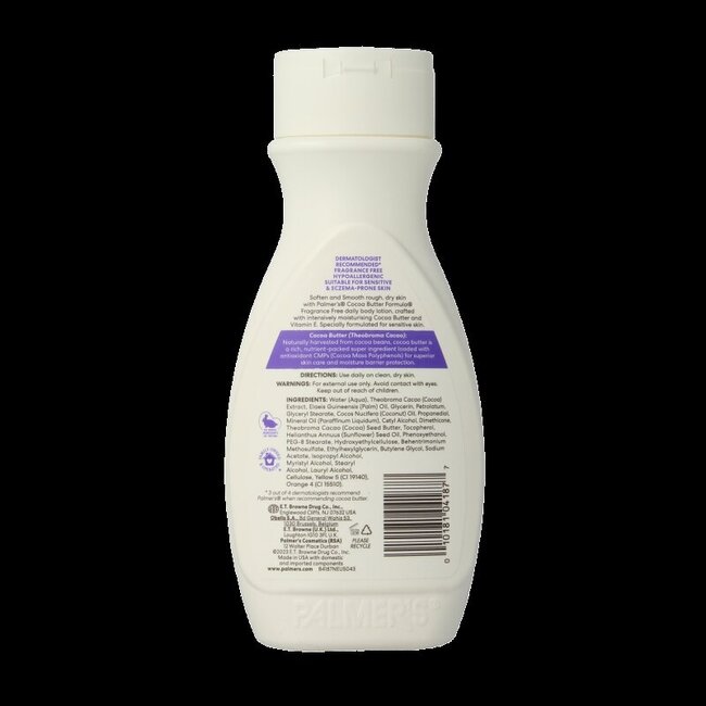 Palmers Cocoa butter formula lotion geurvrij 250 Milliliter