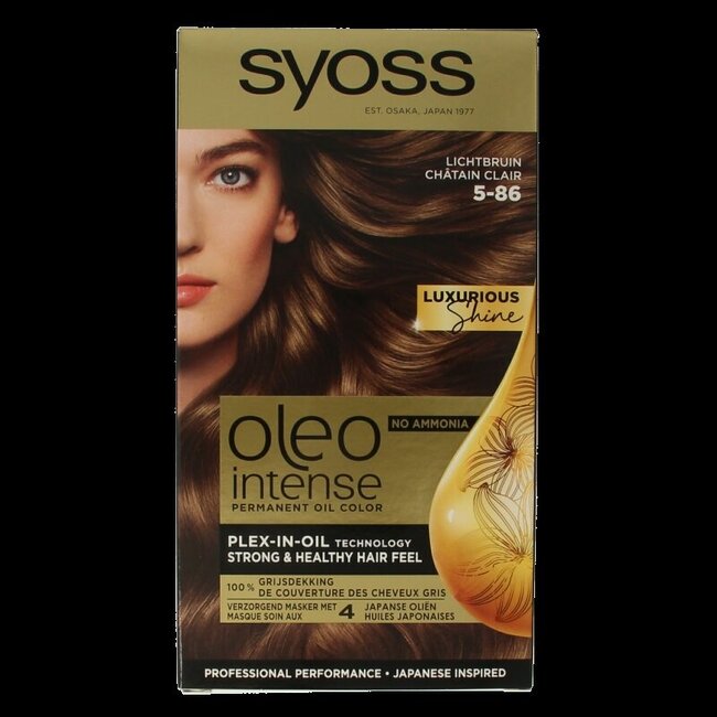 Color Oleo Intense 5-86 lichtbruin haarverf 1 Set