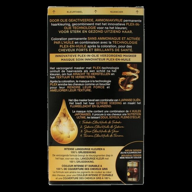 Syoss Color Oleo Intense 5-86 lichtbruin haarverf 1 Set