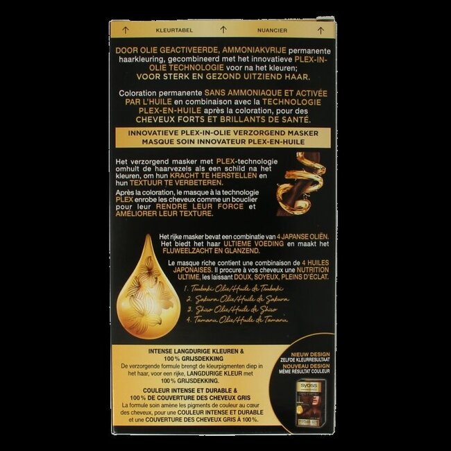 Syoss Color Oleo Intense 4-60 Châtain Doré Coloration Permanente 1 Set