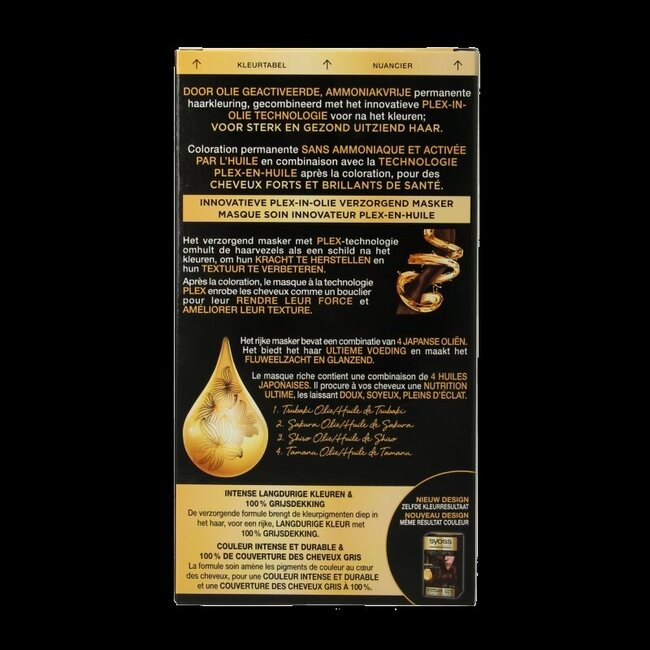 Syoss Color Oleo Intense 4-18 mokkabruin haarverf 1 Set