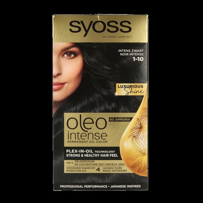 Color Oleo Intense 1-10 intens zwart haarverf 1 Set
