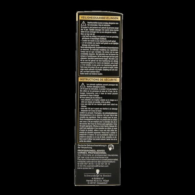 Syoss Color Oleo Intense 1-10 Coloration Noir Intense 1 Kit