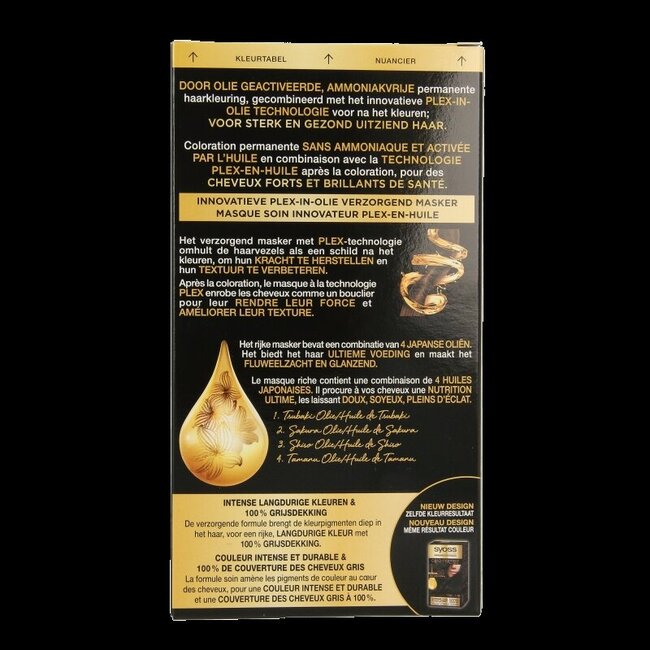 Syoss Color Oleo Intense 1-10 intens zwart haarverf 1 Set