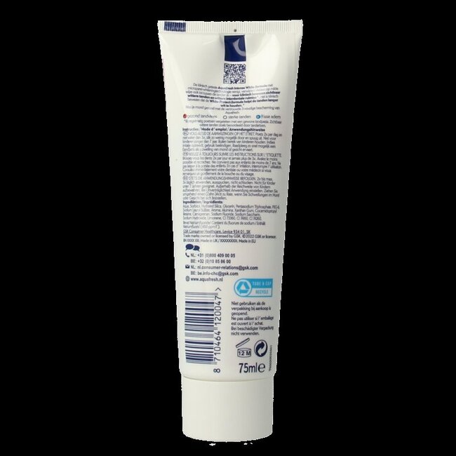 Dentifrice Aquafresh Intense White 75 ml