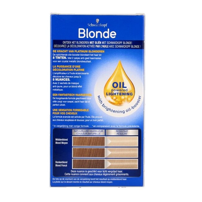 Schwarzkopf Blonde haarverf platinum blond L101 1 Set