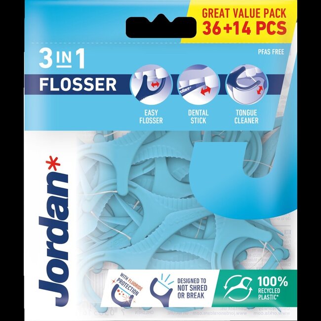 Flosser 3-in-1 36stuks+14 stuks gratis 50 Stuks
