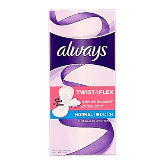 Always Dailies inlegkruisjes normaal 34 Stuks