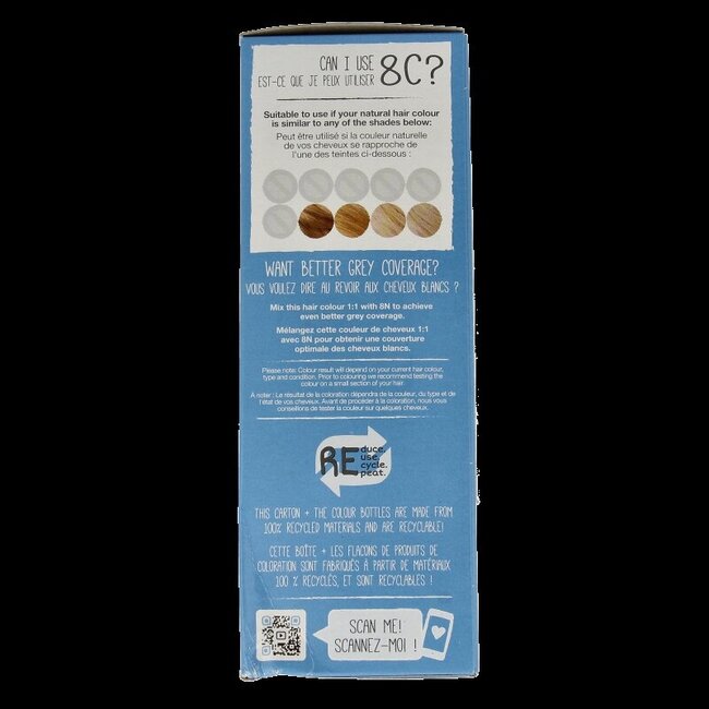 Tints Of Nature 8C licht asblond 1 Set