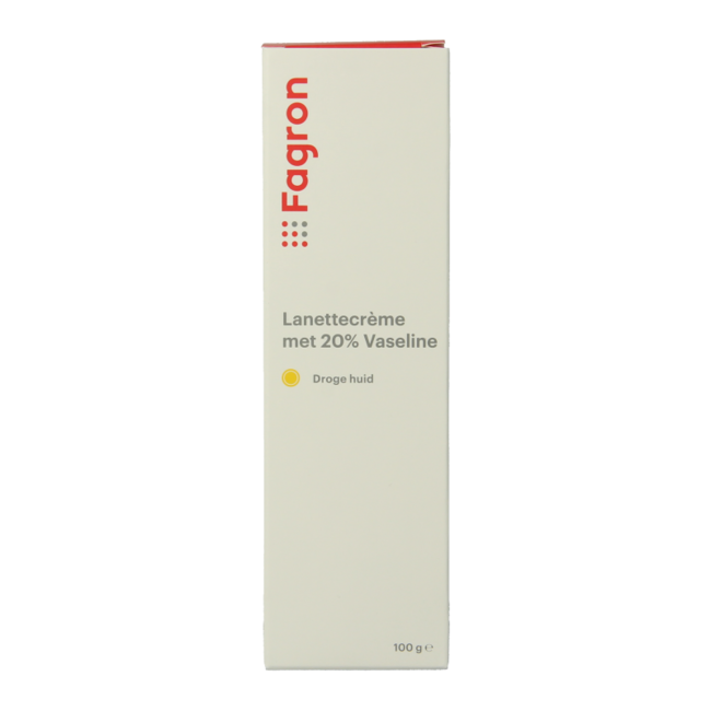 Fagron Lanettecreme met 20% vaseline 100 Gram