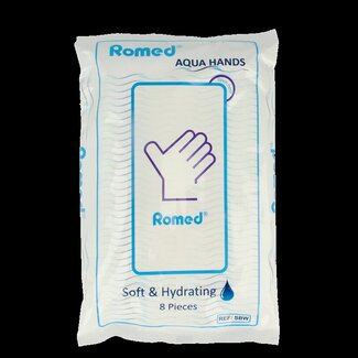 Romed Romed Gants de toilette humides 8 pièces