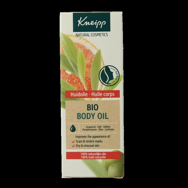 Bio body oil huidolie grapefruit olijf saffloer 100 Milliliter