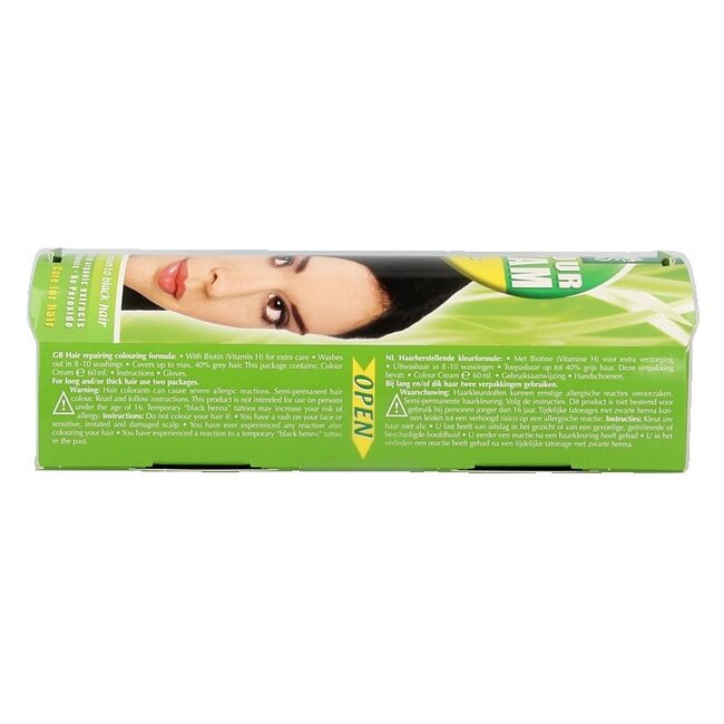 Henna Plus Colour cream black 1 60 Milliliter