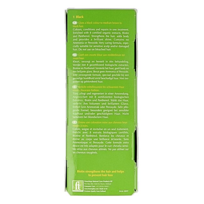 Henna Plus Colour cream black 1 60 Milliliter