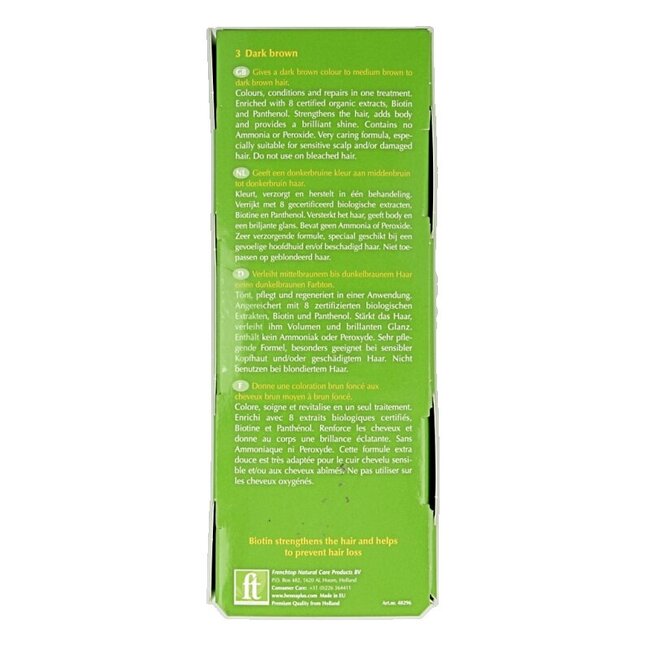 Henna Plus Colour cream 3 dark brown 60 Milliliter