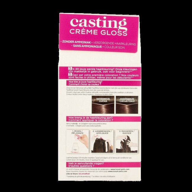 Casting Casting creme gloss 415 Iced chestnut  1 Set
